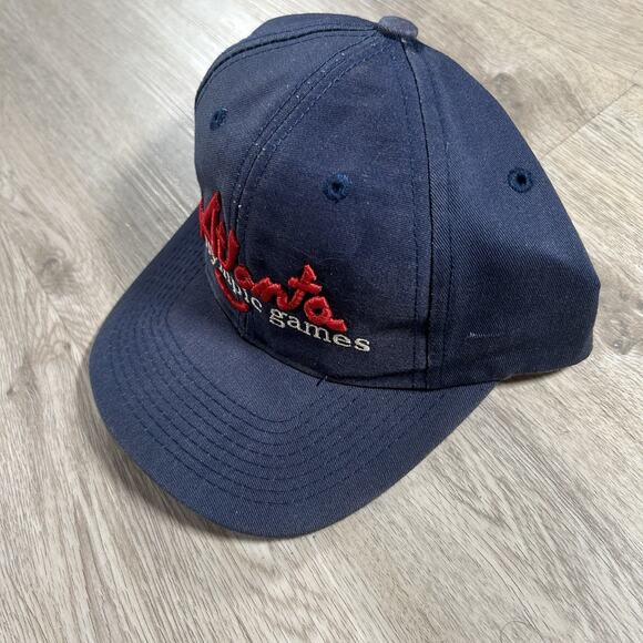 VTG 1996 Atlanta Olympics Snapback Hat The Game USA Olympic Blue Logo Cap - Picture 10 of 10